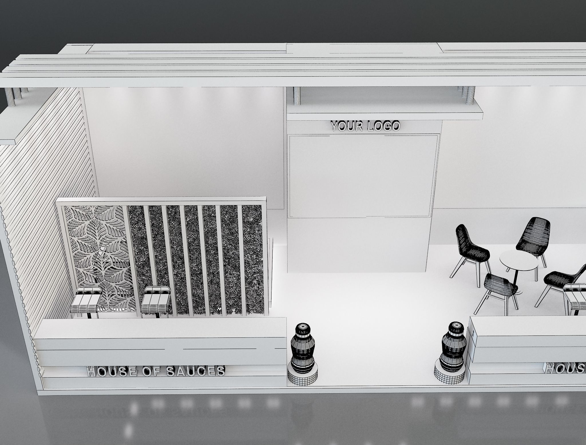 Booth Exhibition Stand a638d 3D model_19