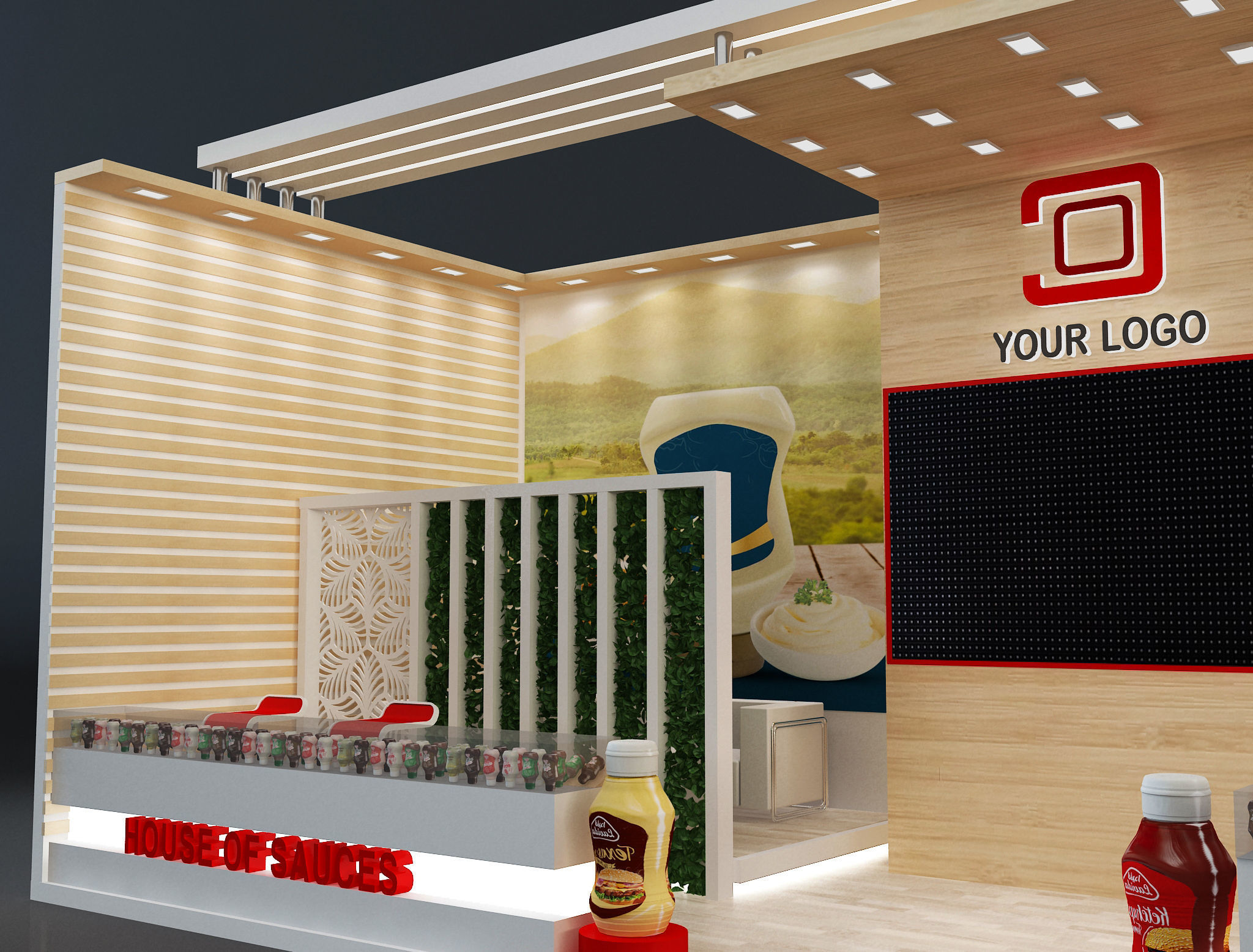 Booth Exhibition Stand a638d 3D model_12