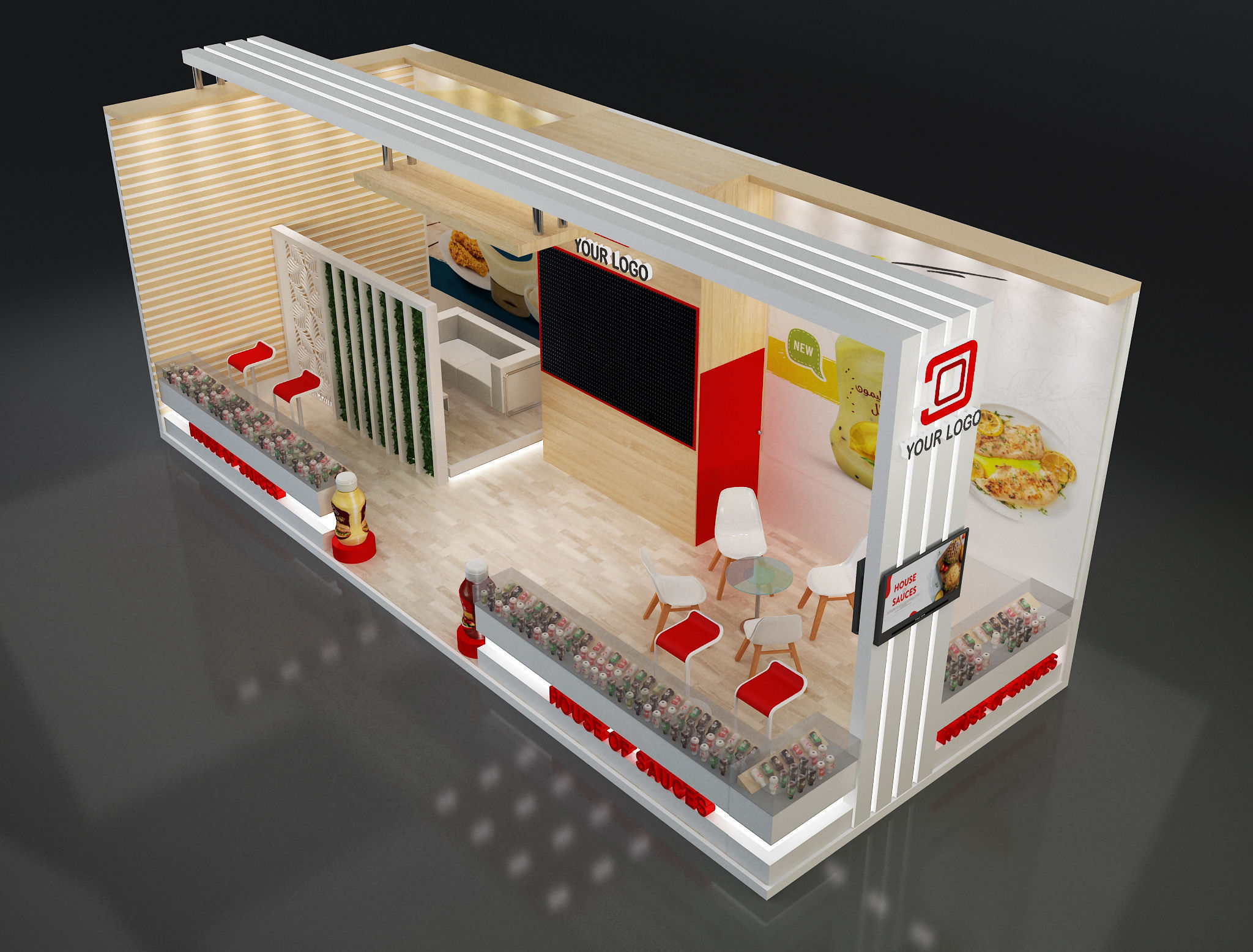 Booth Exhibition Stand a638d 3D model_6