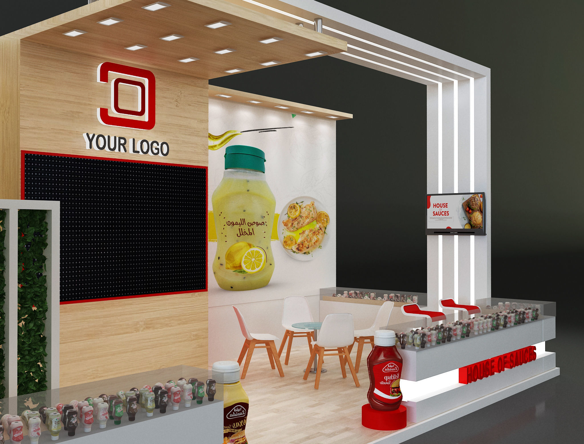 Booth Exhibition Stand a638d 3D model_16