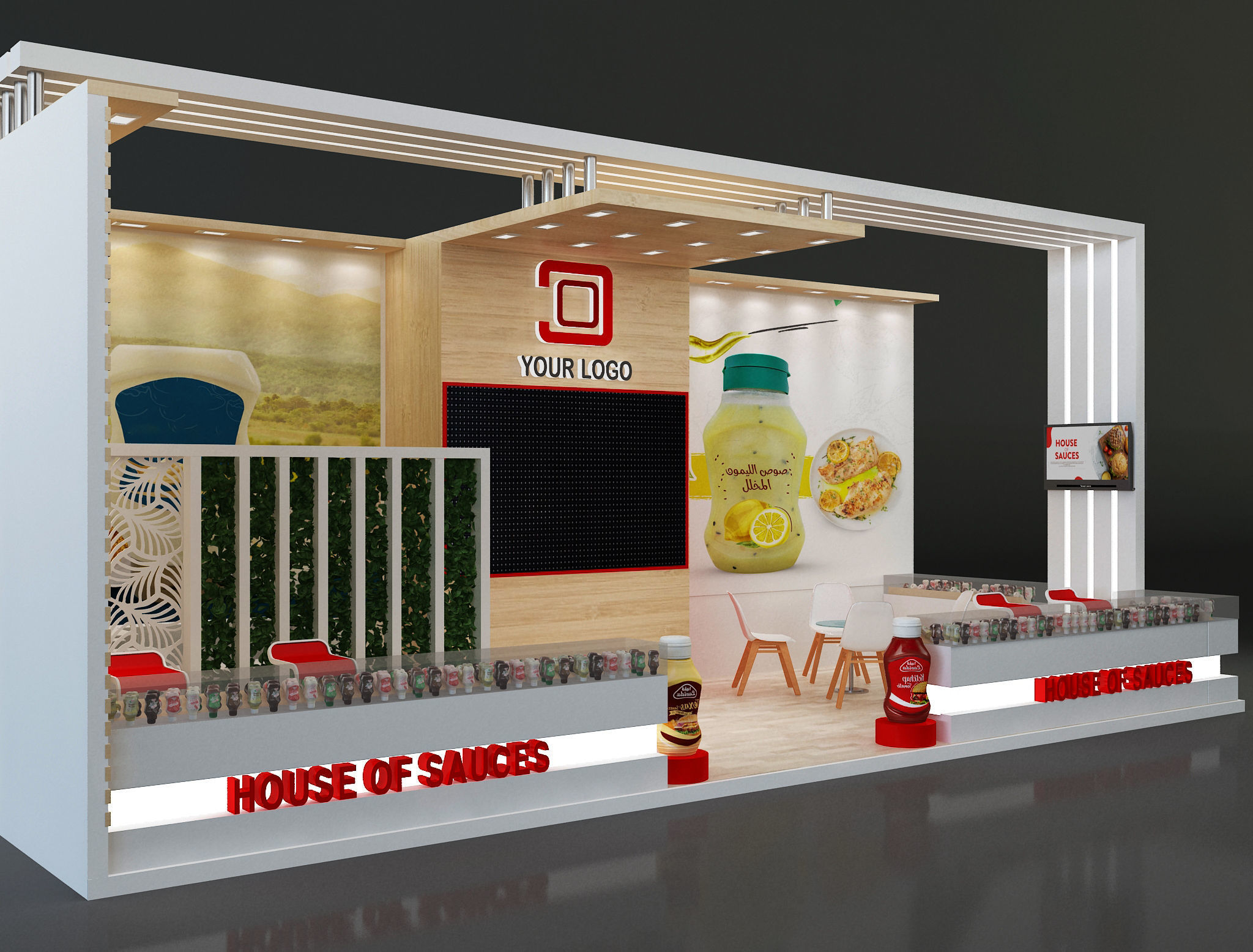 Booth Exhibition Stand a638d 3D model_14