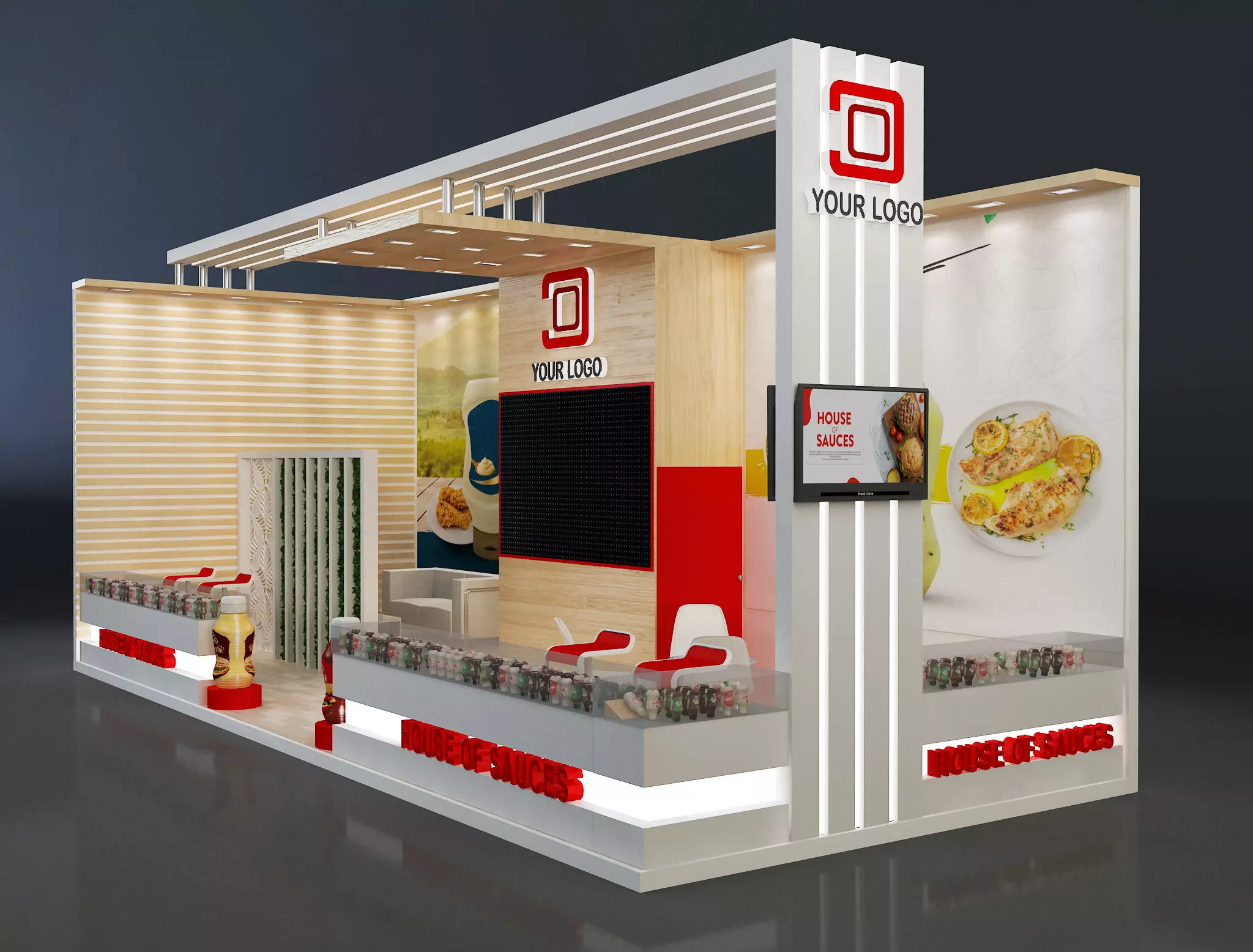 Booth Exhibition Stand a638d 3D model_0