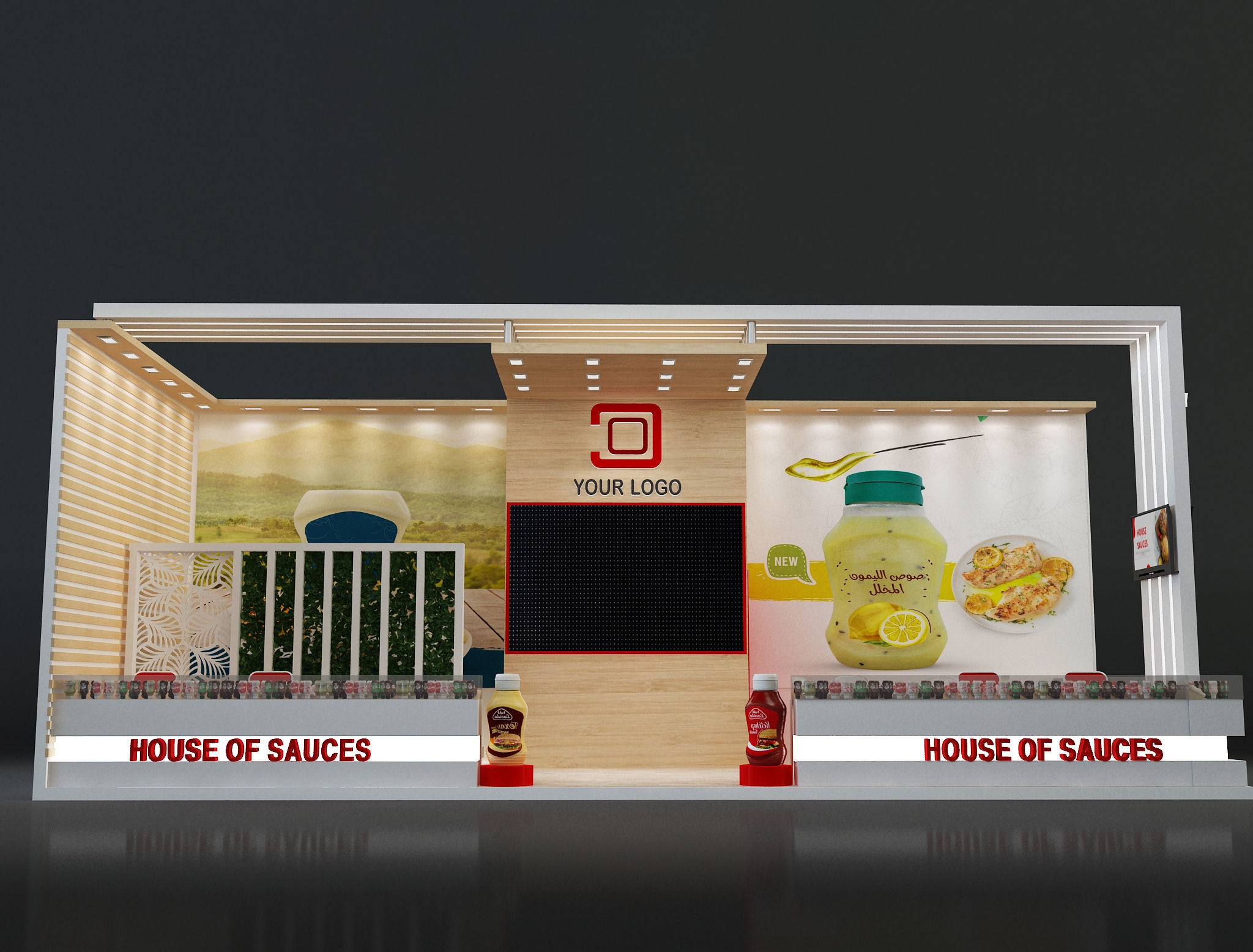 Booth Exhibition Stand a638d 3D model_10