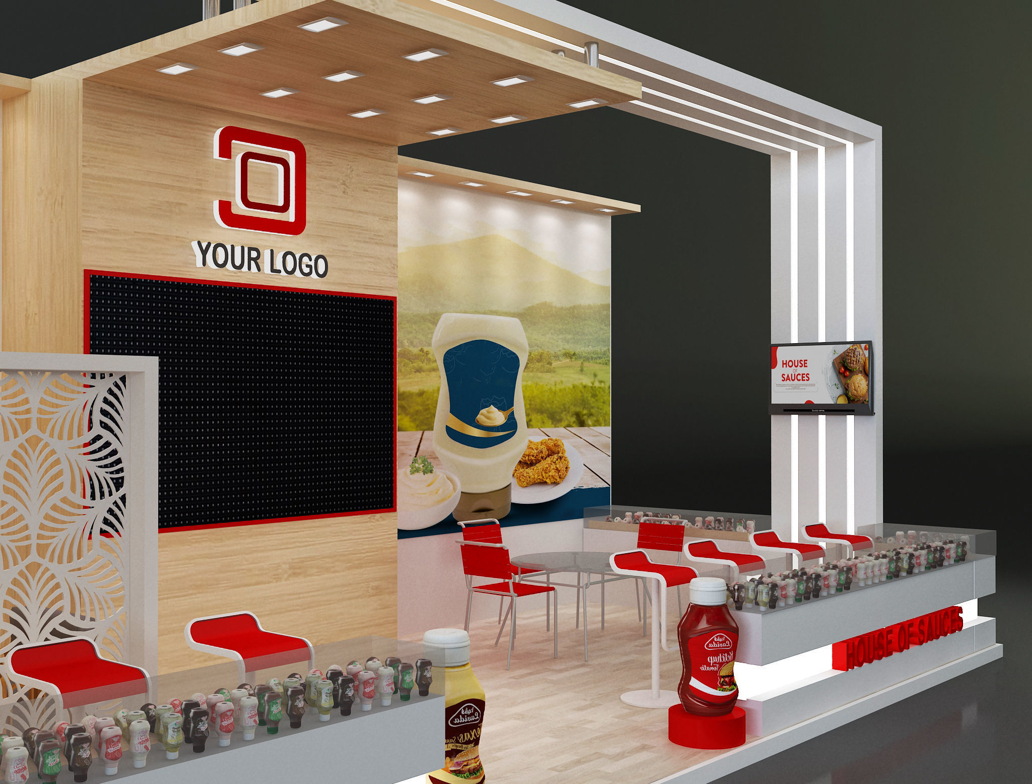  Booth Exhibition Stand a638e 3D model_16