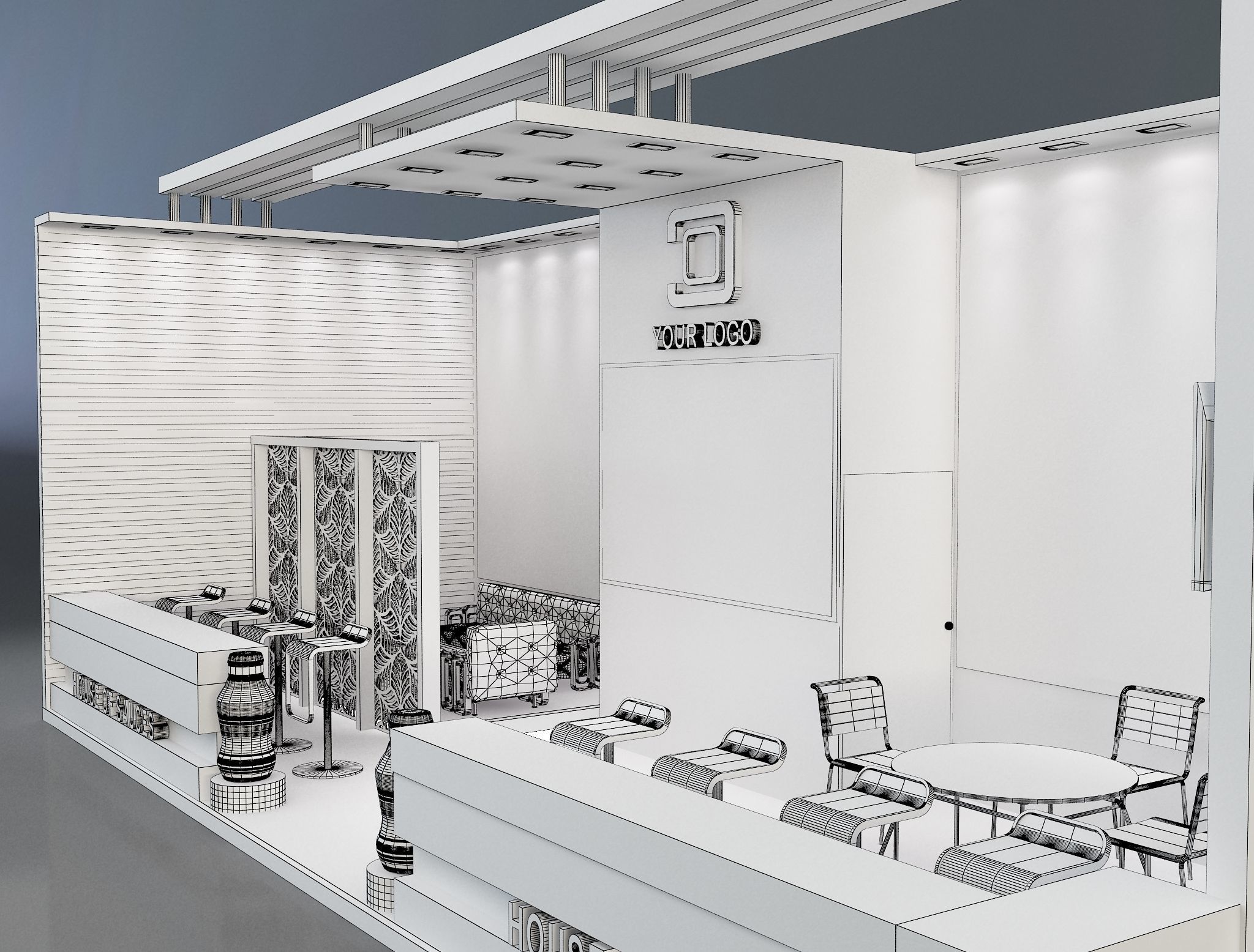  Booth Exhibition Stand a638e 3D model_3