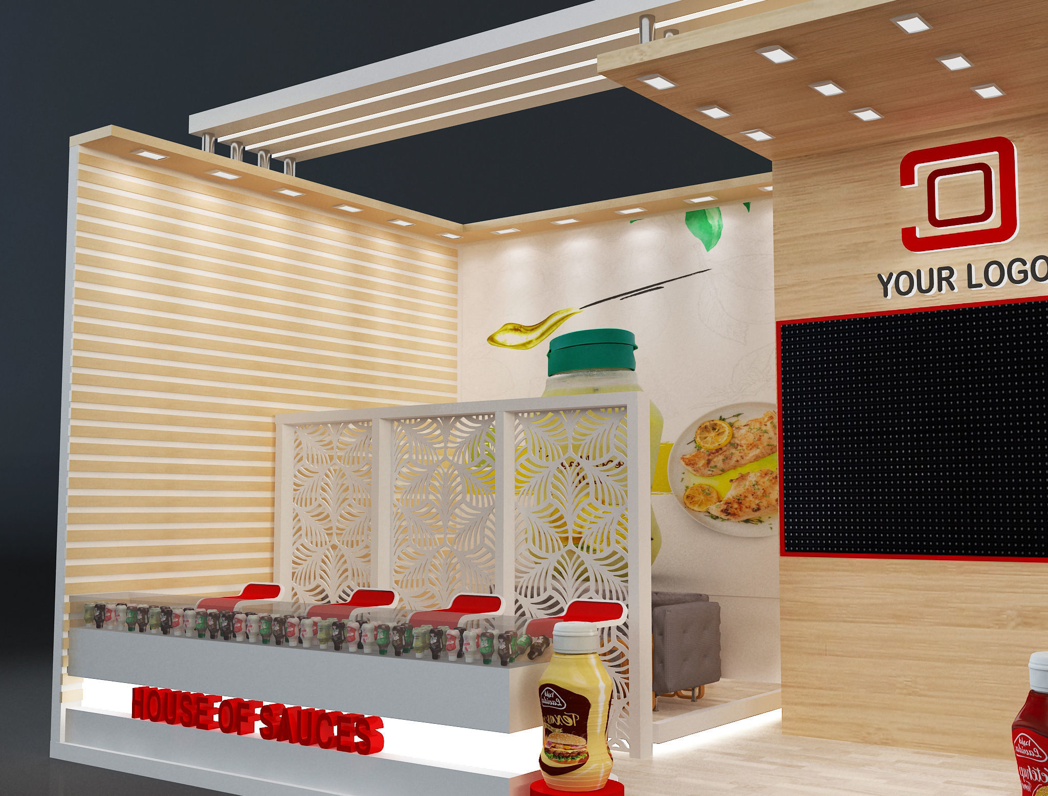  Booth Exhibition Stand a638e 3D model_12