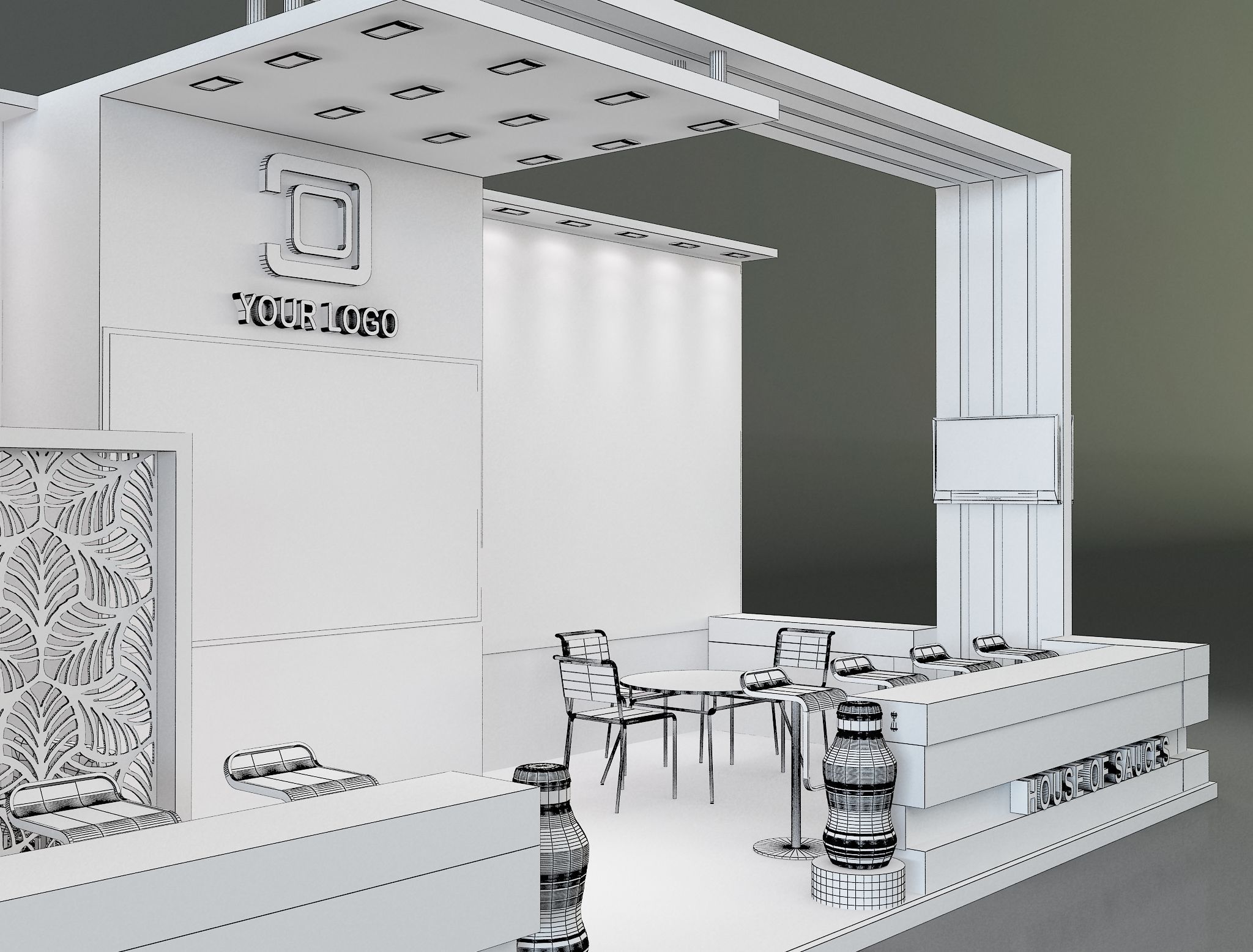  Booth Exhibition Stand a638e 3D model_17