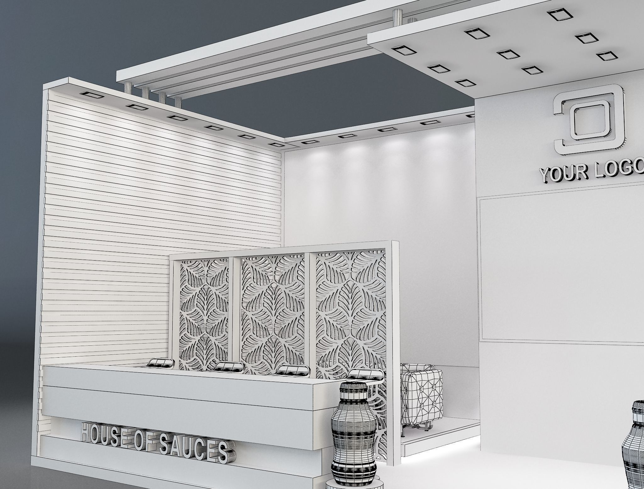  Booth Exhibition Stand a638e 3D model_13