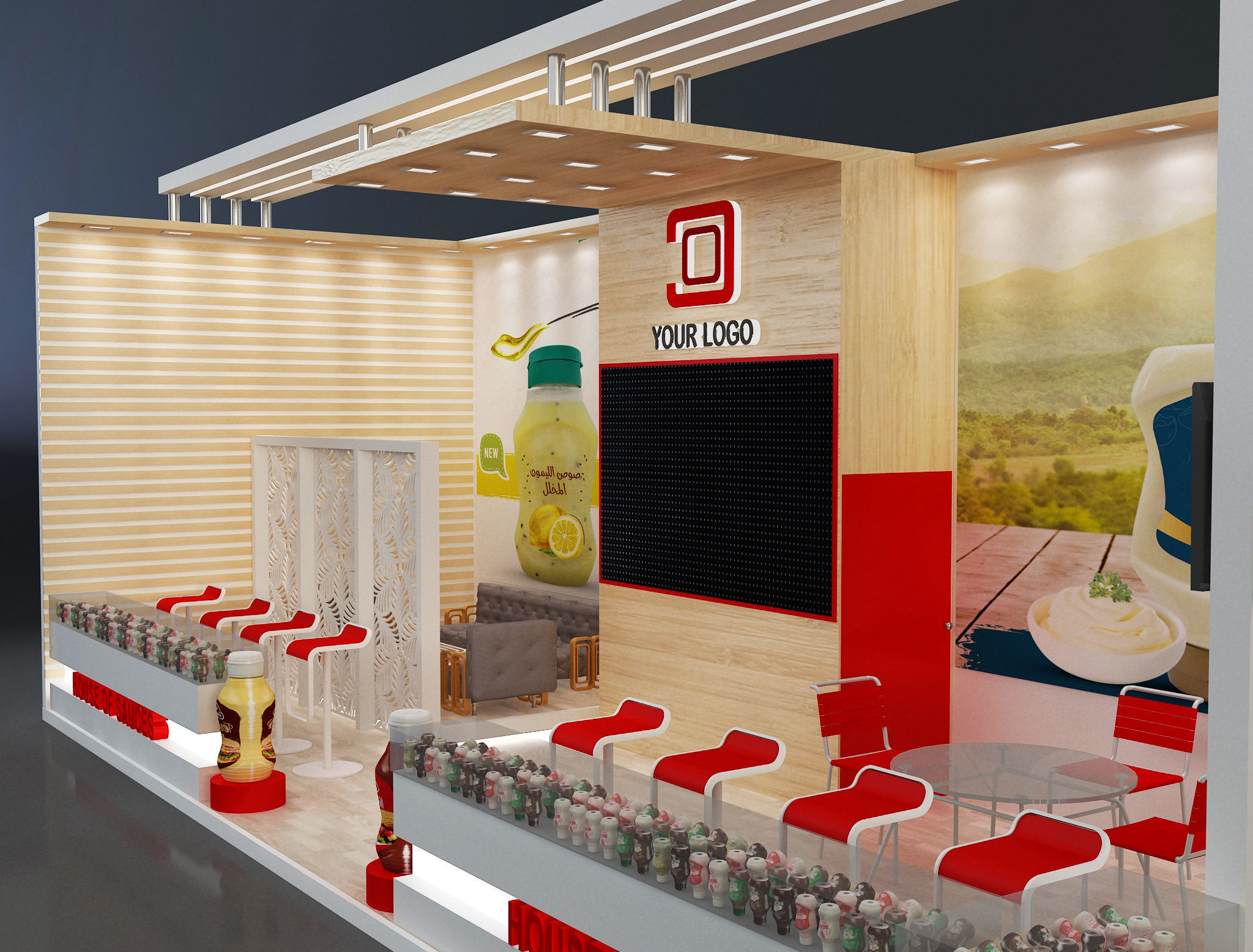  Booth Exhibition Stand a638e 3D model_2