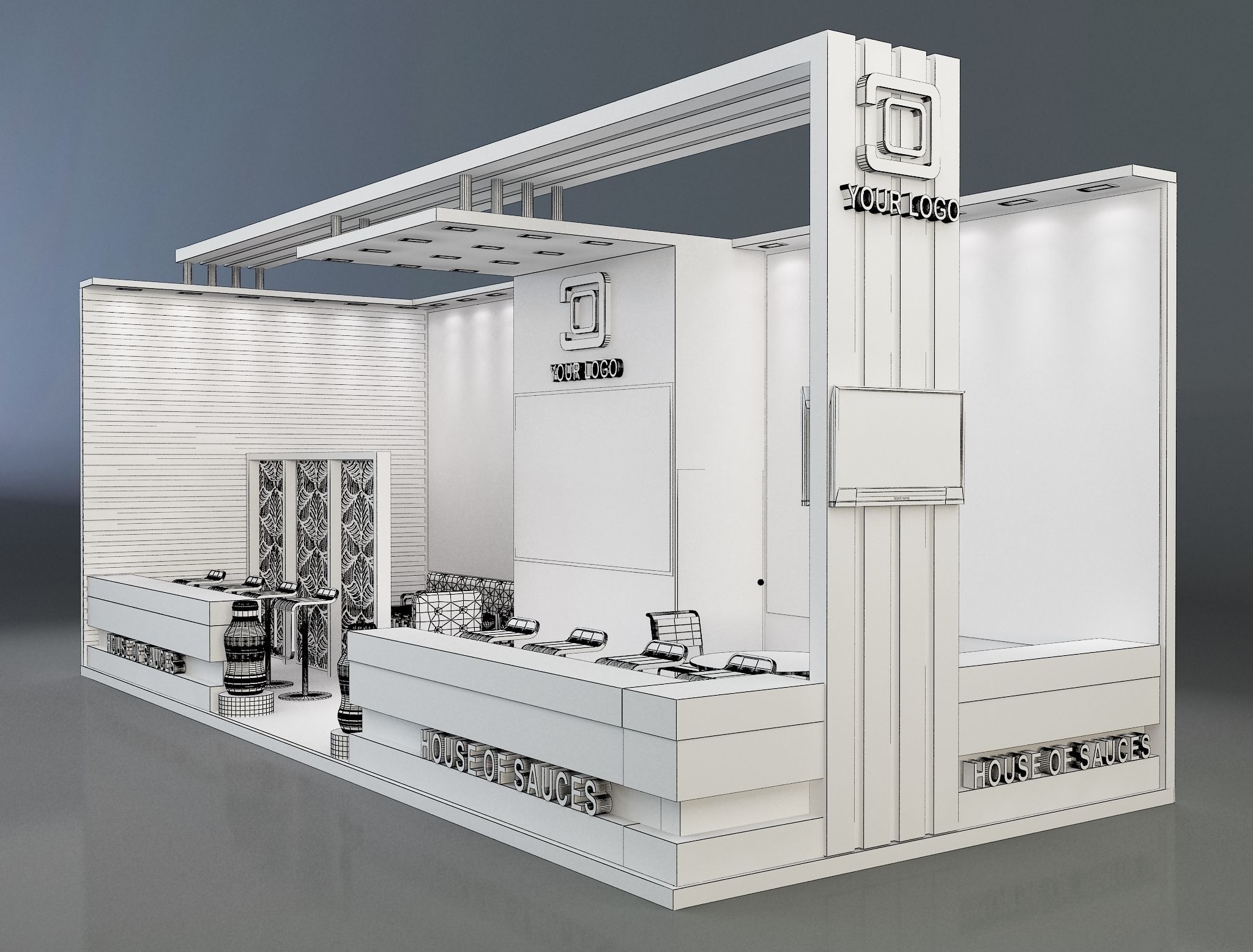  Booth Exhibition Stand a638e 3D model_5