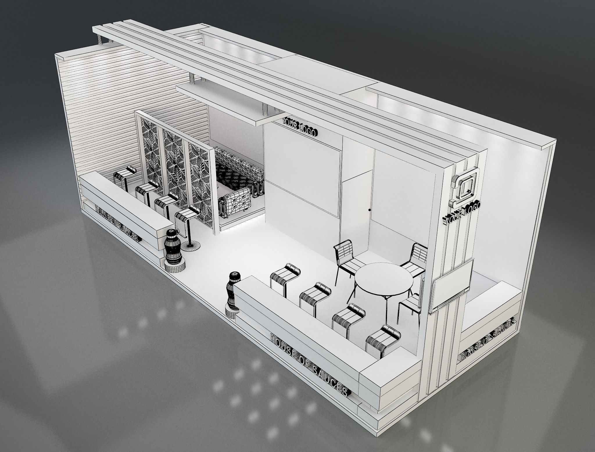  Booth Exhibition Stand a638e 3D model_7