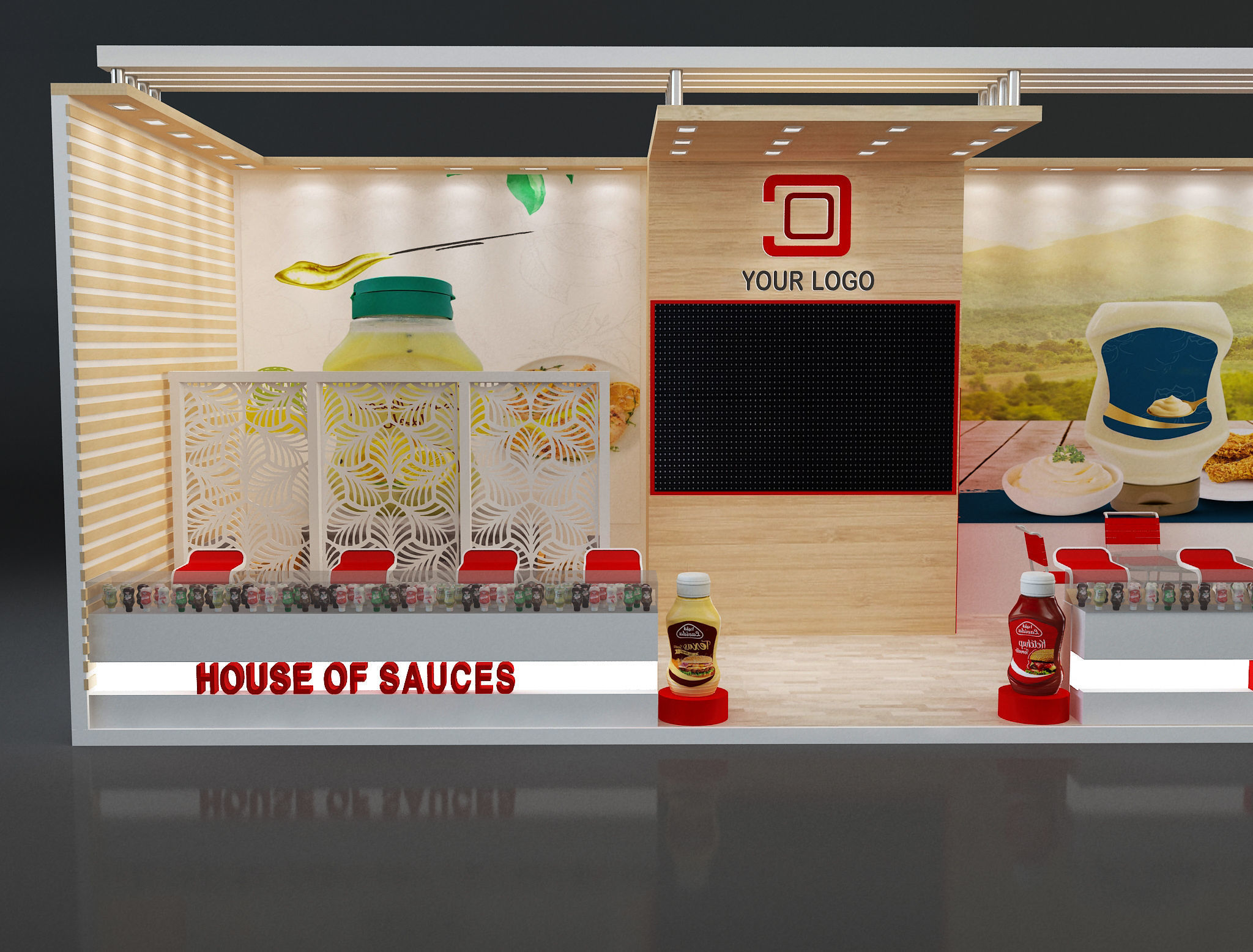  Booth Exhibition Stand a638e 3D model_18