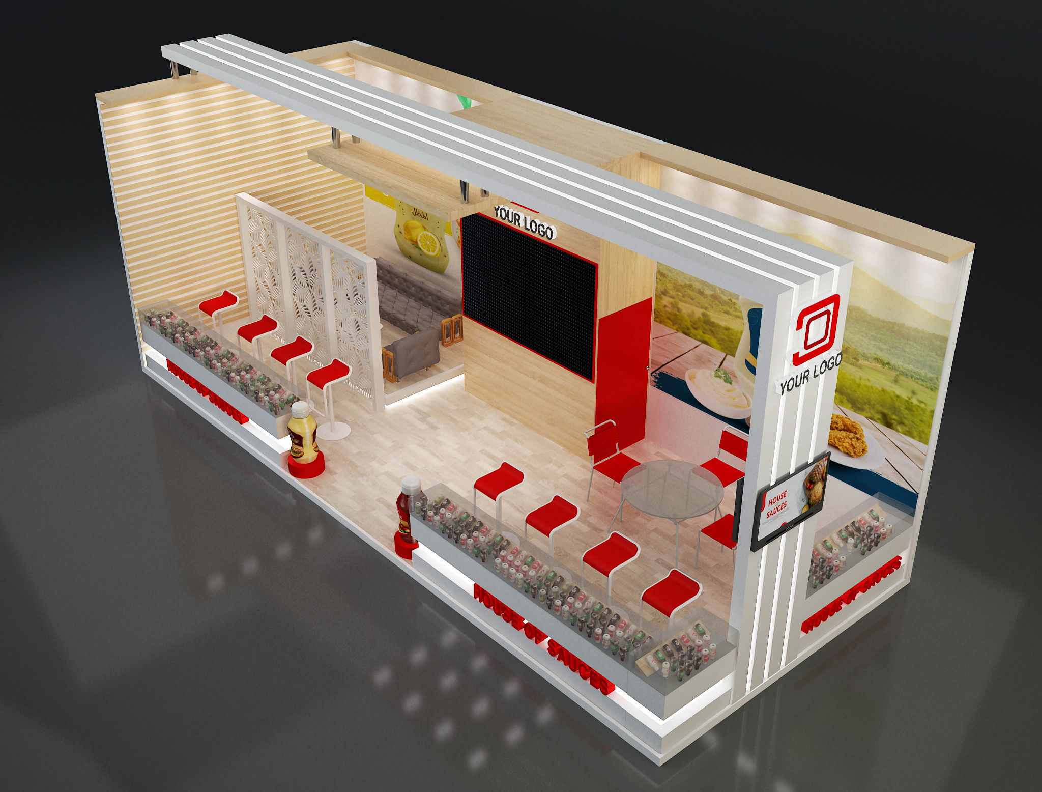  Booth Exhibition Stand a638e 3D model_6