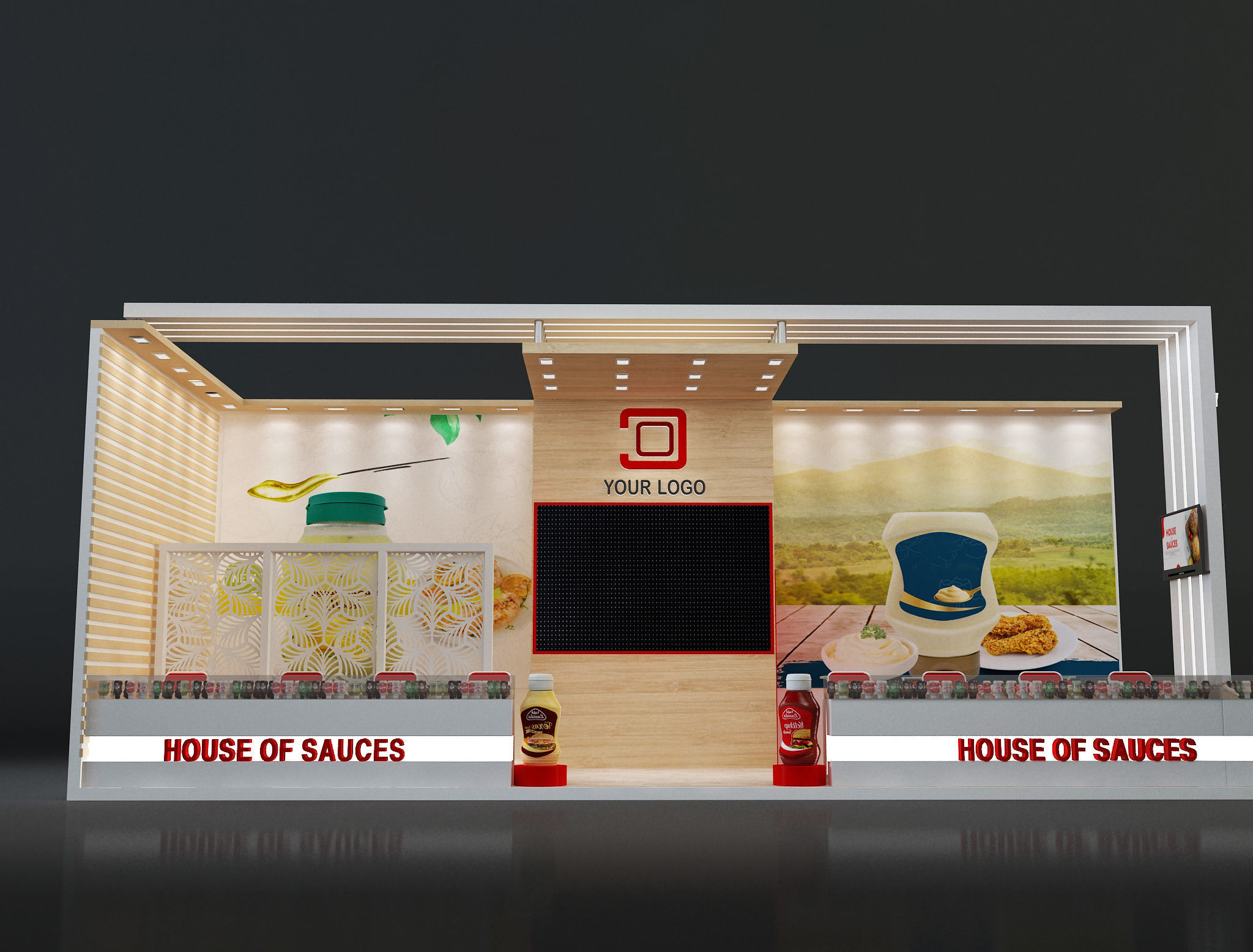  Booth Exhibition Stand a638e 3D model_10