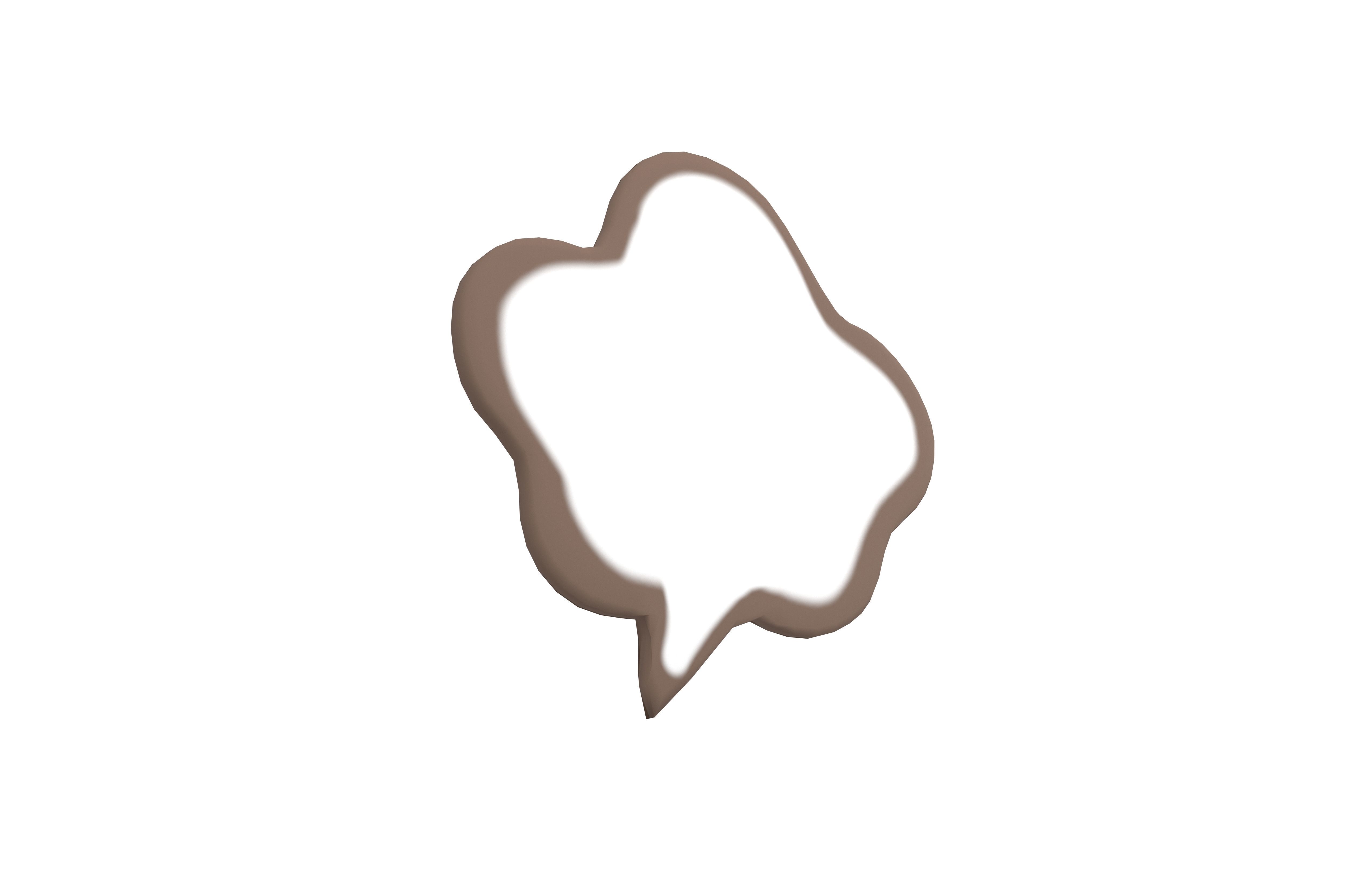 Speech Balloon v24 003 Low-poly 3D model_2