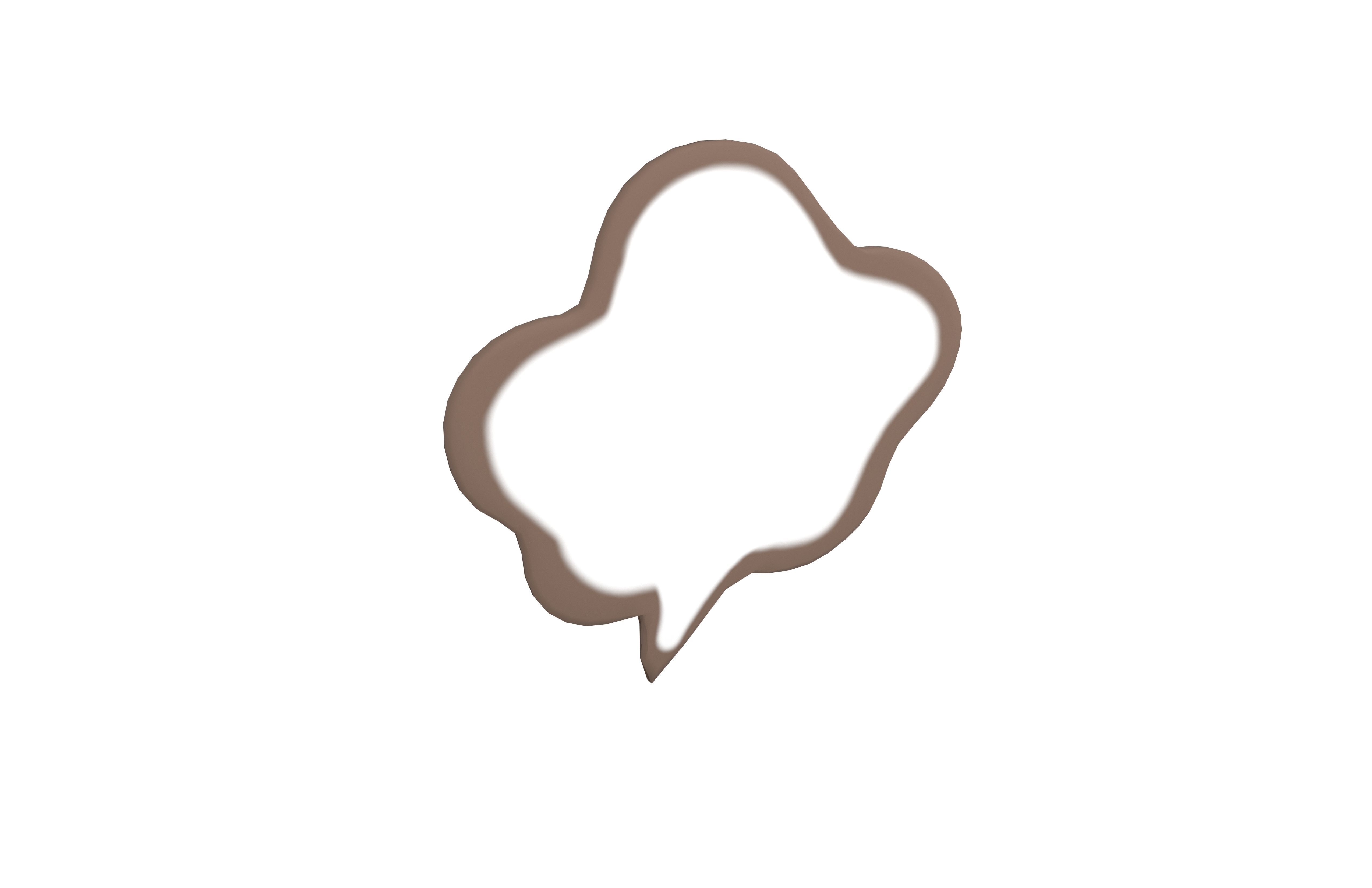 Speech Balloon v24 003 Low-poly 3D model_1