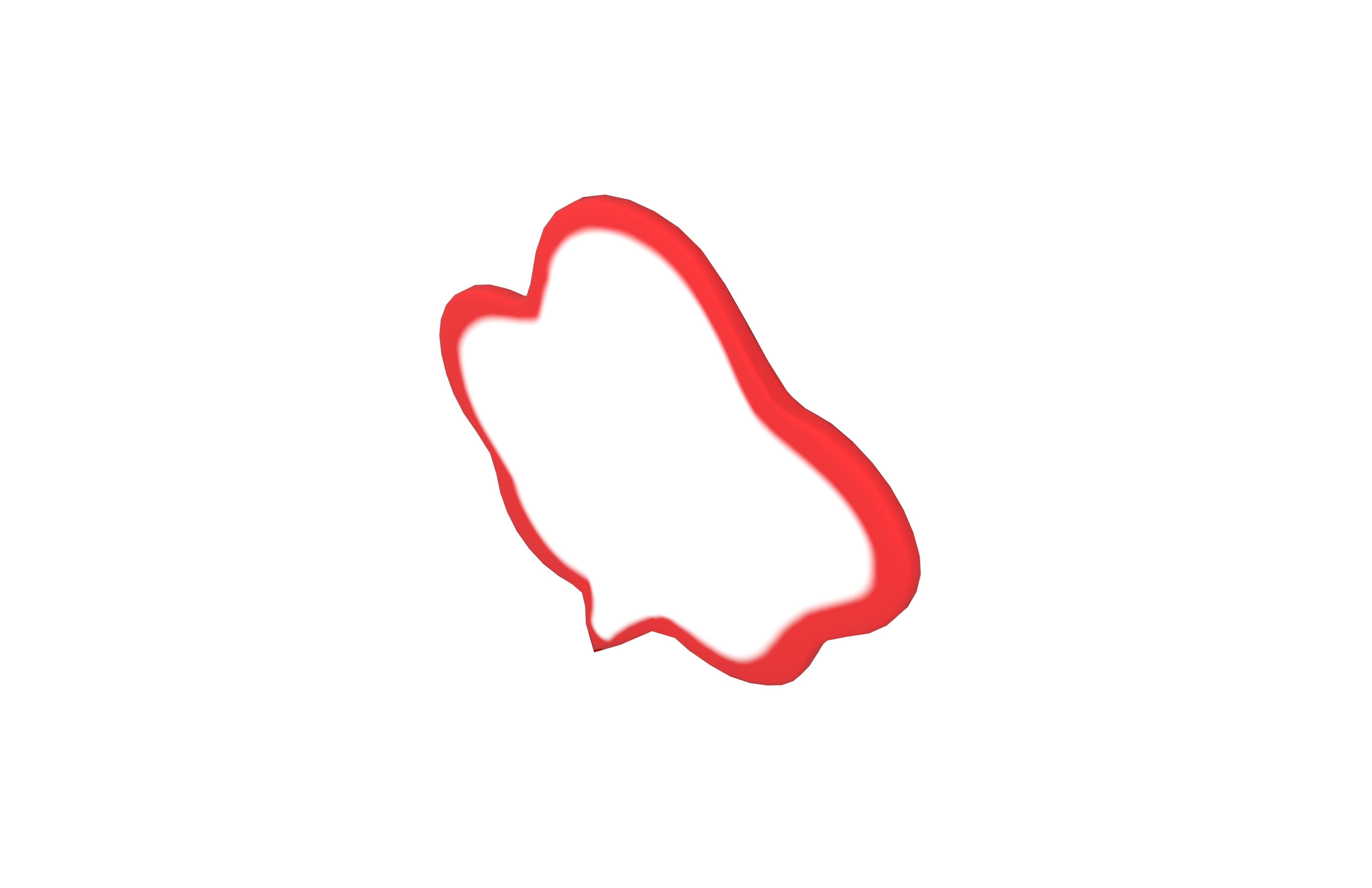 Speech Balloon v24 006 Low-poly 3D model_2