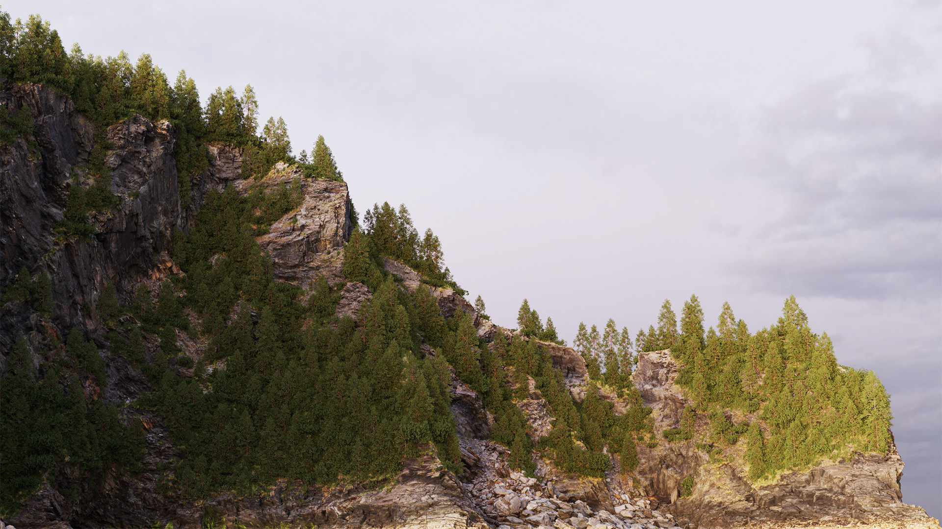 Forest Biome for Scatter 5 Blender Low-poly 3D model_10