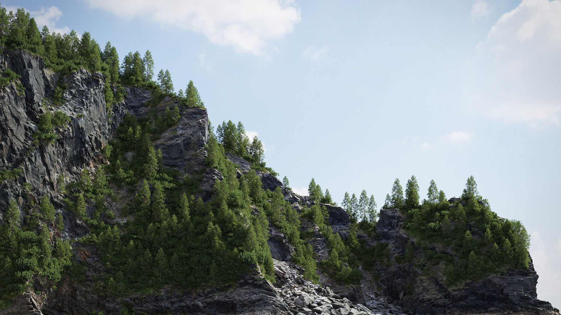 Forest Biome for Scatter 5 Blender Low-poly 3D model_11