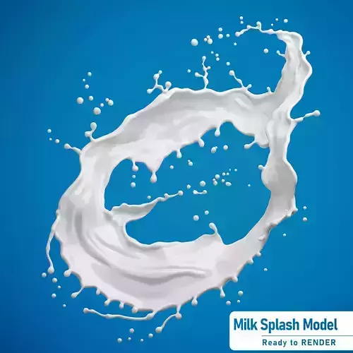 Milk or white liquid splash