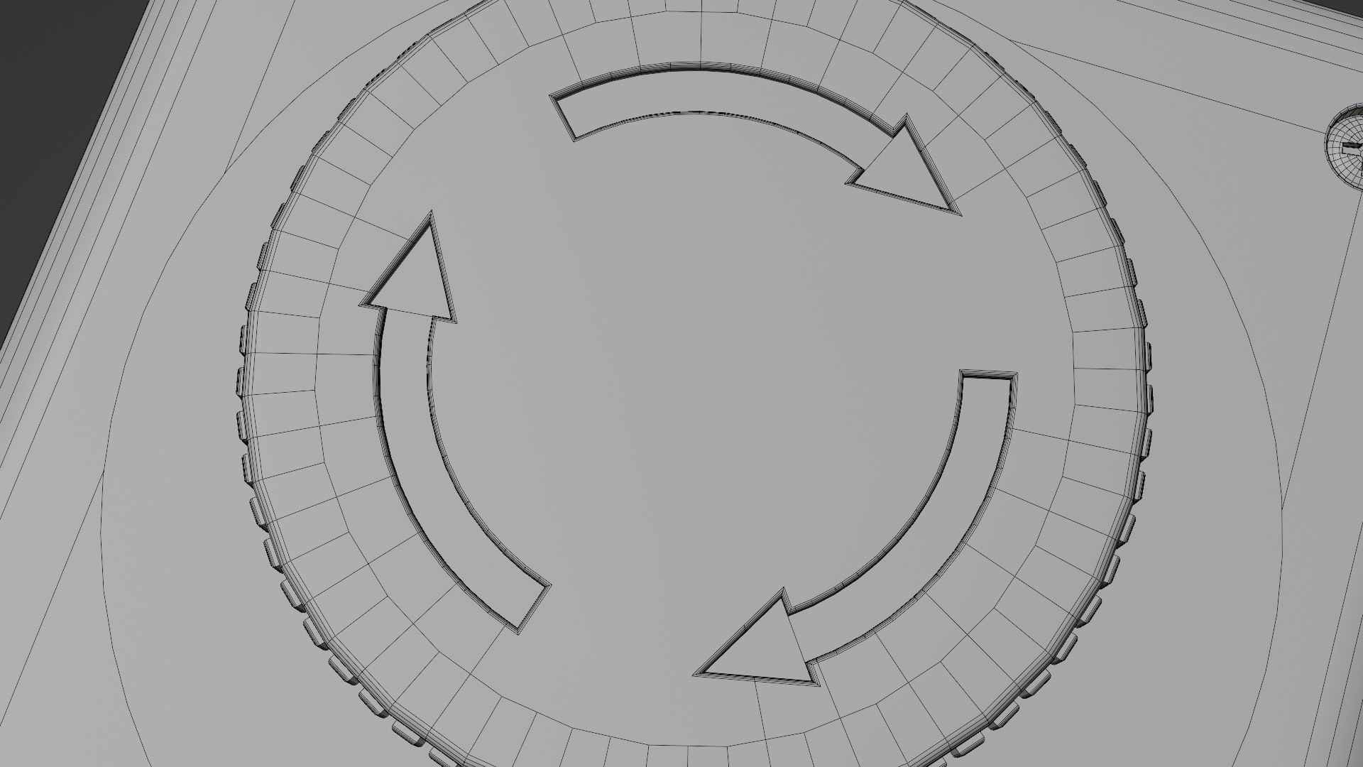 Emergency Stop Low-poly 3D model_15