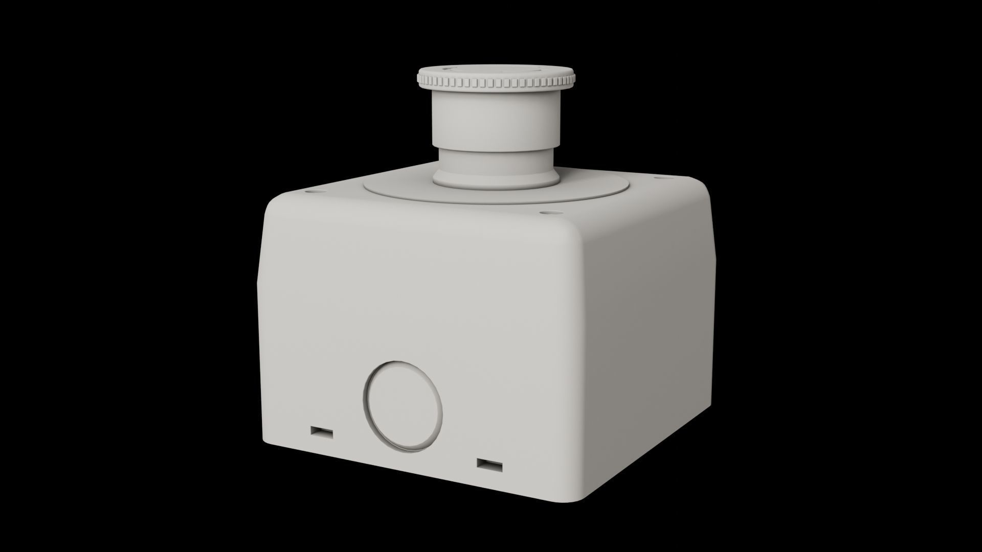 Emergency Stop Low-poly 3D model_6