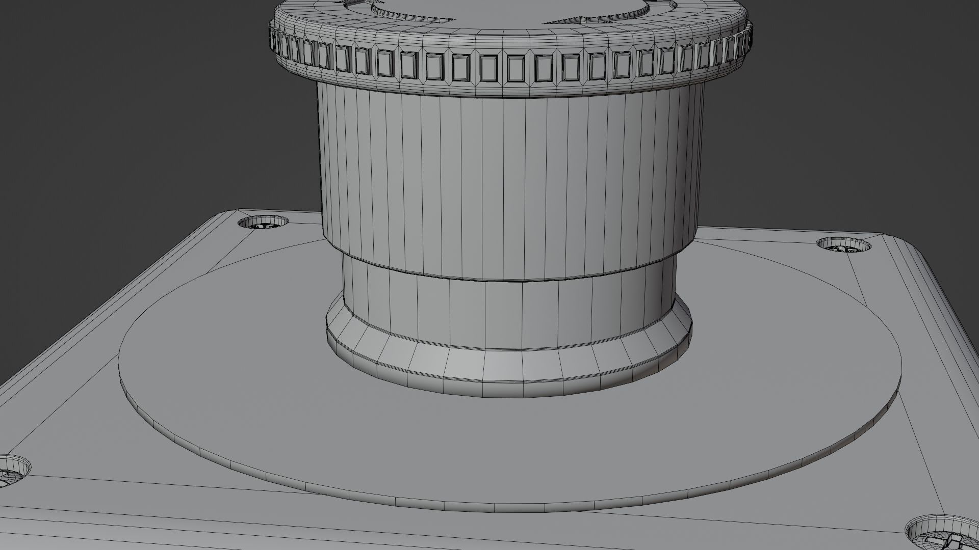 Emergency Stop Low-poly 3D model_14