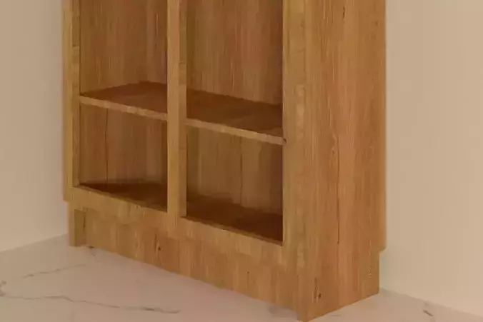 IKEA Bookcase with glass doors 3D model
