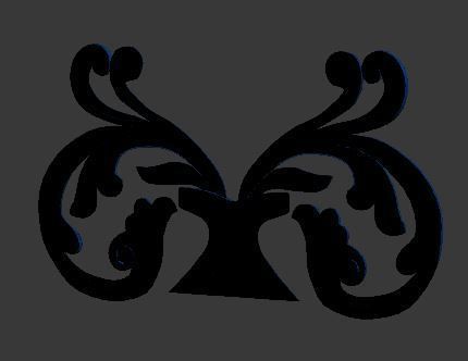 Carving vase with ornate design Low-poly 3D model_11