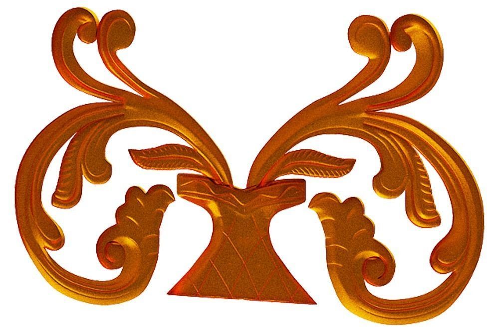 Carving vase with ornate design Low-poly 3D model_5