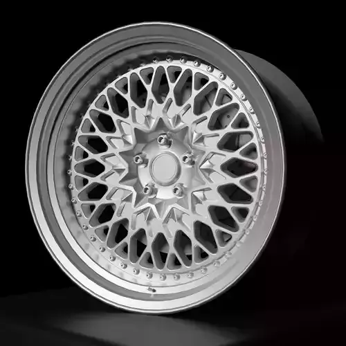 Seeker CCX - 2 Piece Wheels - Game Ready Low-poly 3D model