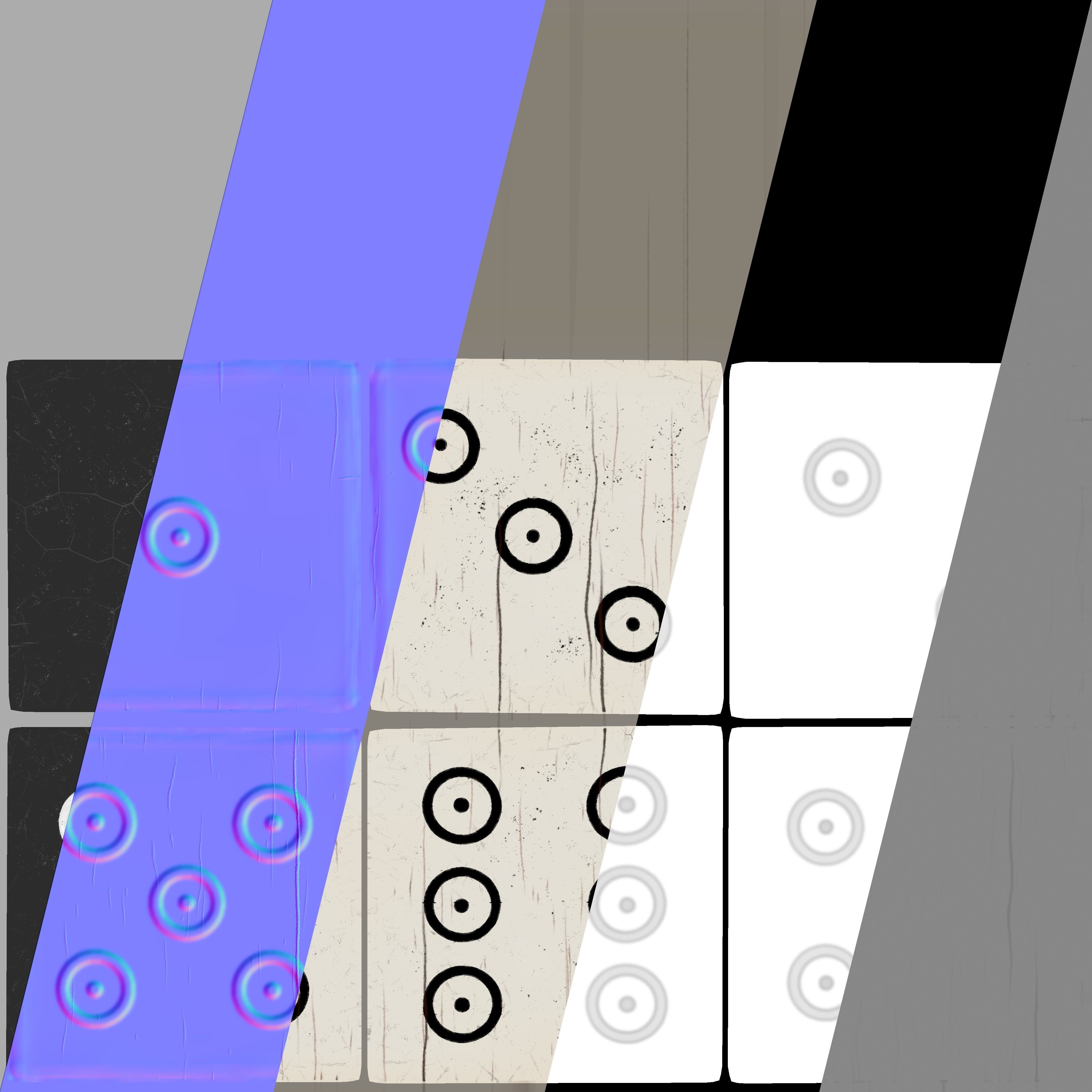 Authentic Viking Dice Set Low-poly 3D model_25