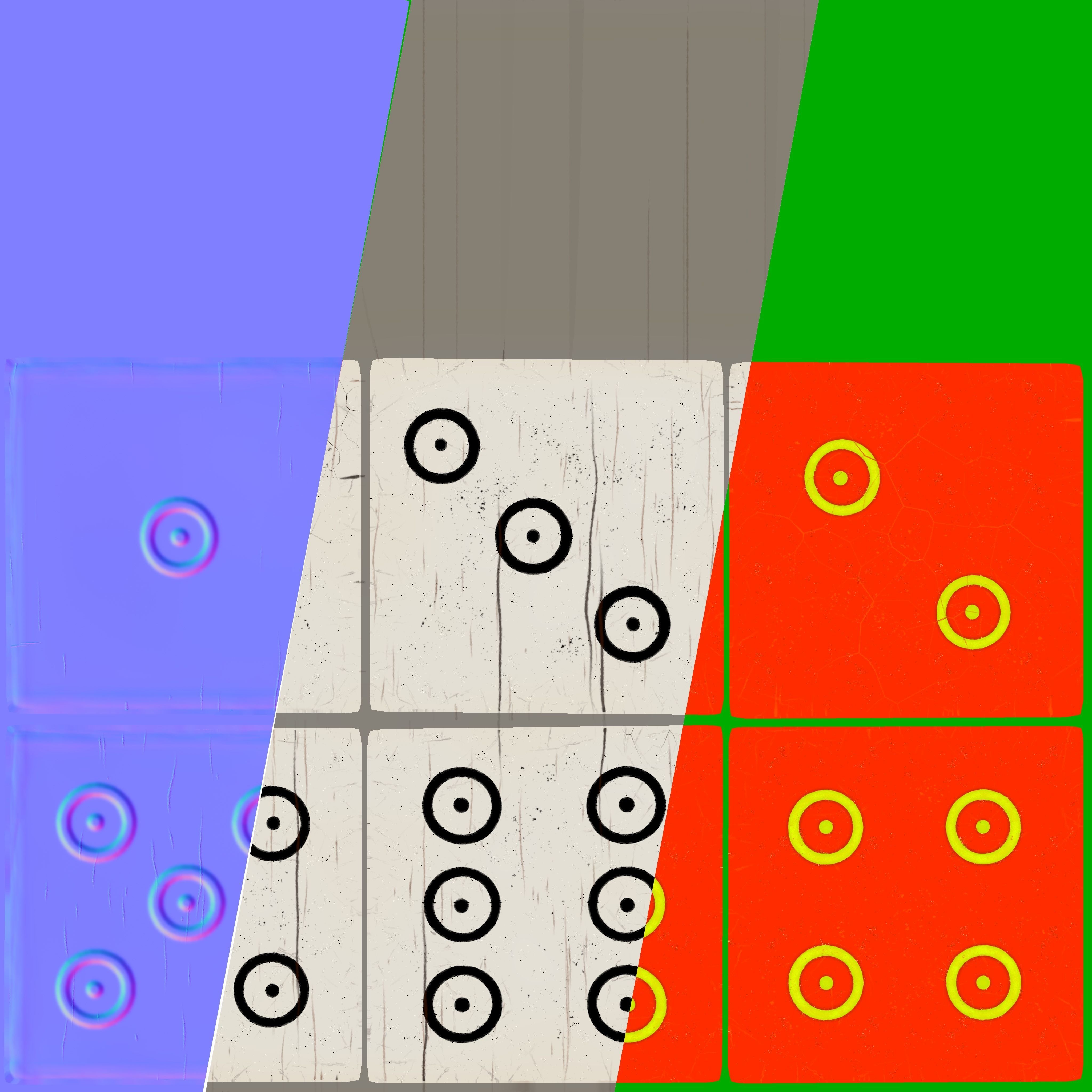 Authentic Viking Dice Set Low-poly 3D model_27