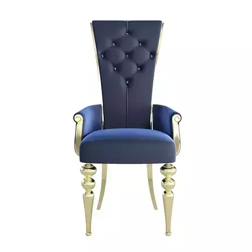 Chair with golden legs