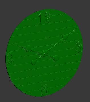 Realistic Wall Clock Low-poly 3D model_7