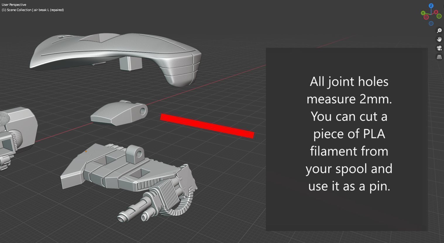 Piranha - Wipeout 3D print model_22