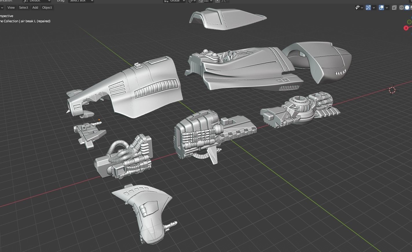 Piranha - Wipeout 3D print model_23