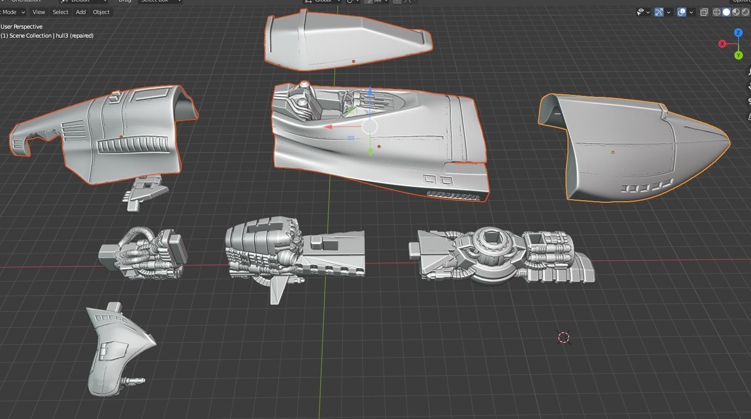 Piranha - Wipeout 3D print model_25