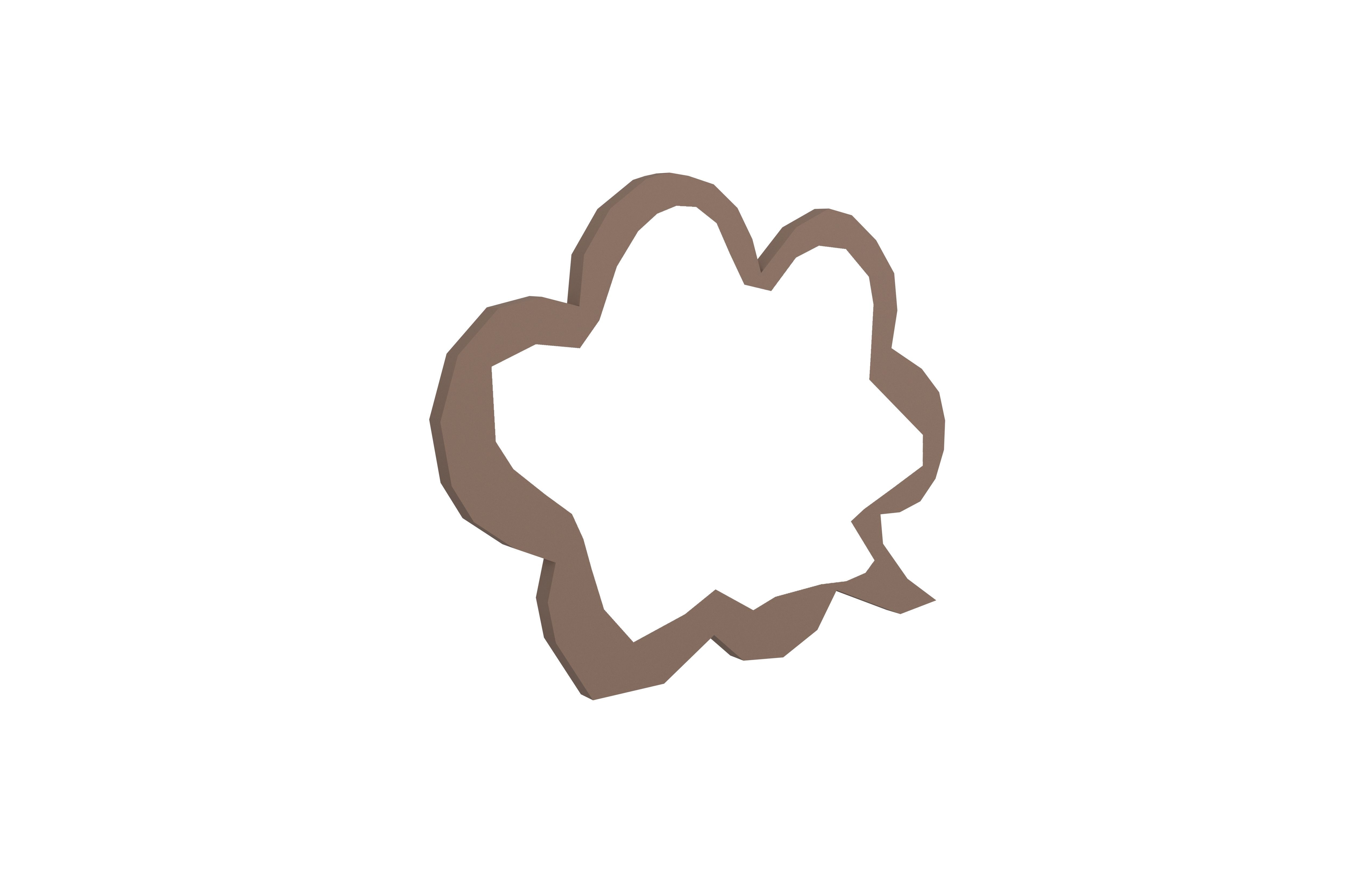 Speech Balloon v25 003 Low-poly 3D model_1