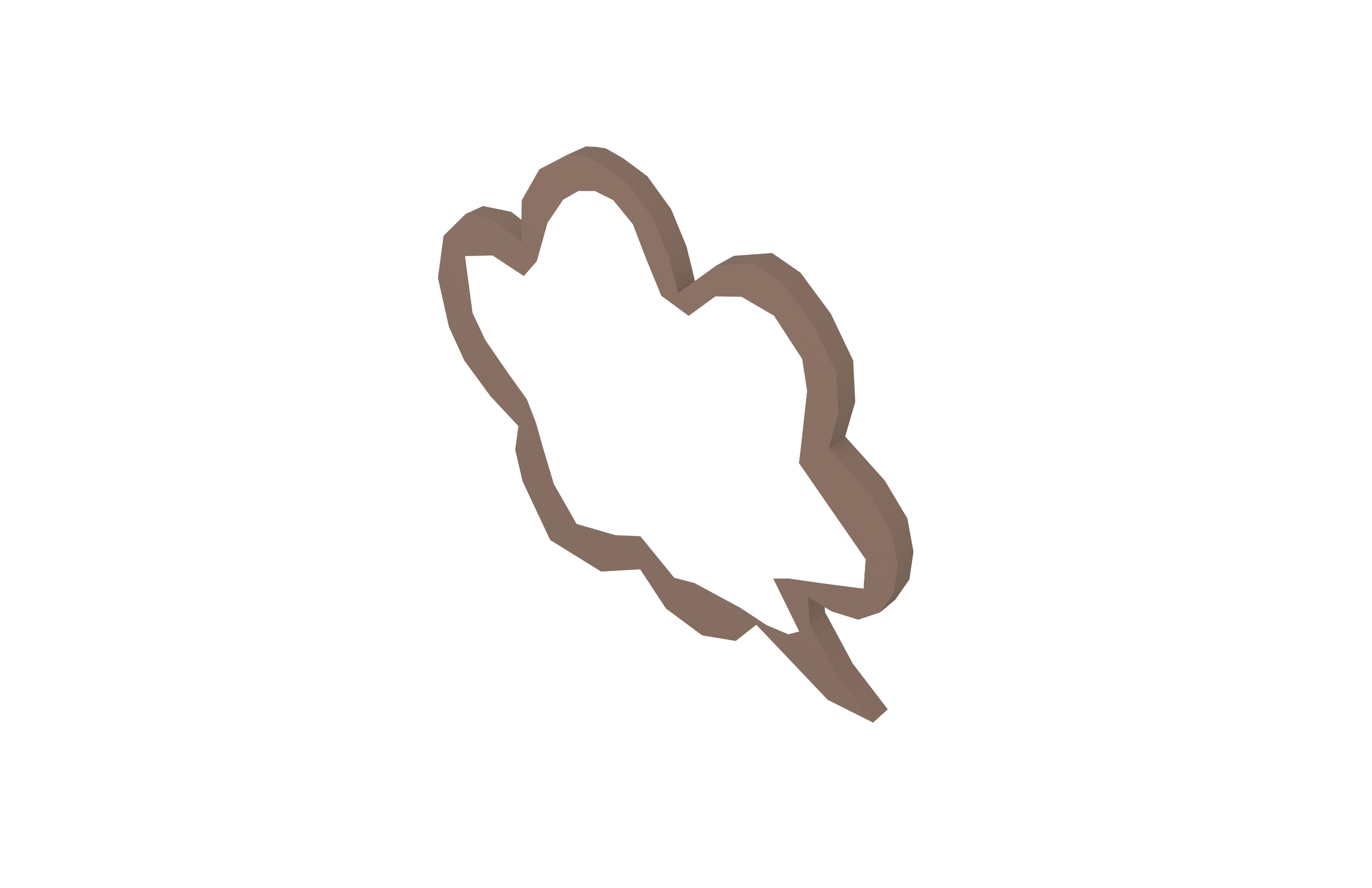 Speech Balloon v25 003 Low-poly 3D model_2