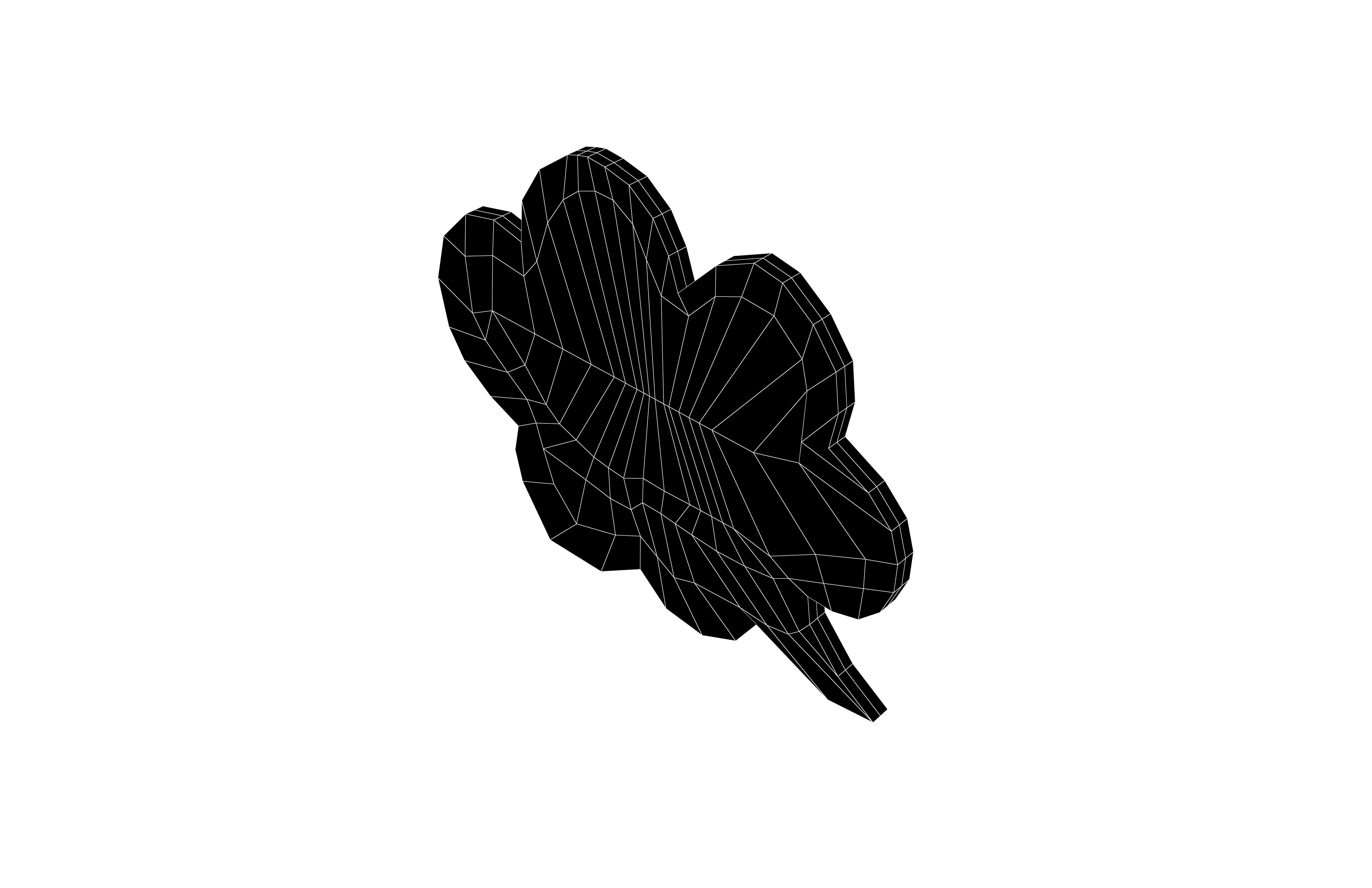 Speech Balloon v25 003 Low-poly 3D model_6