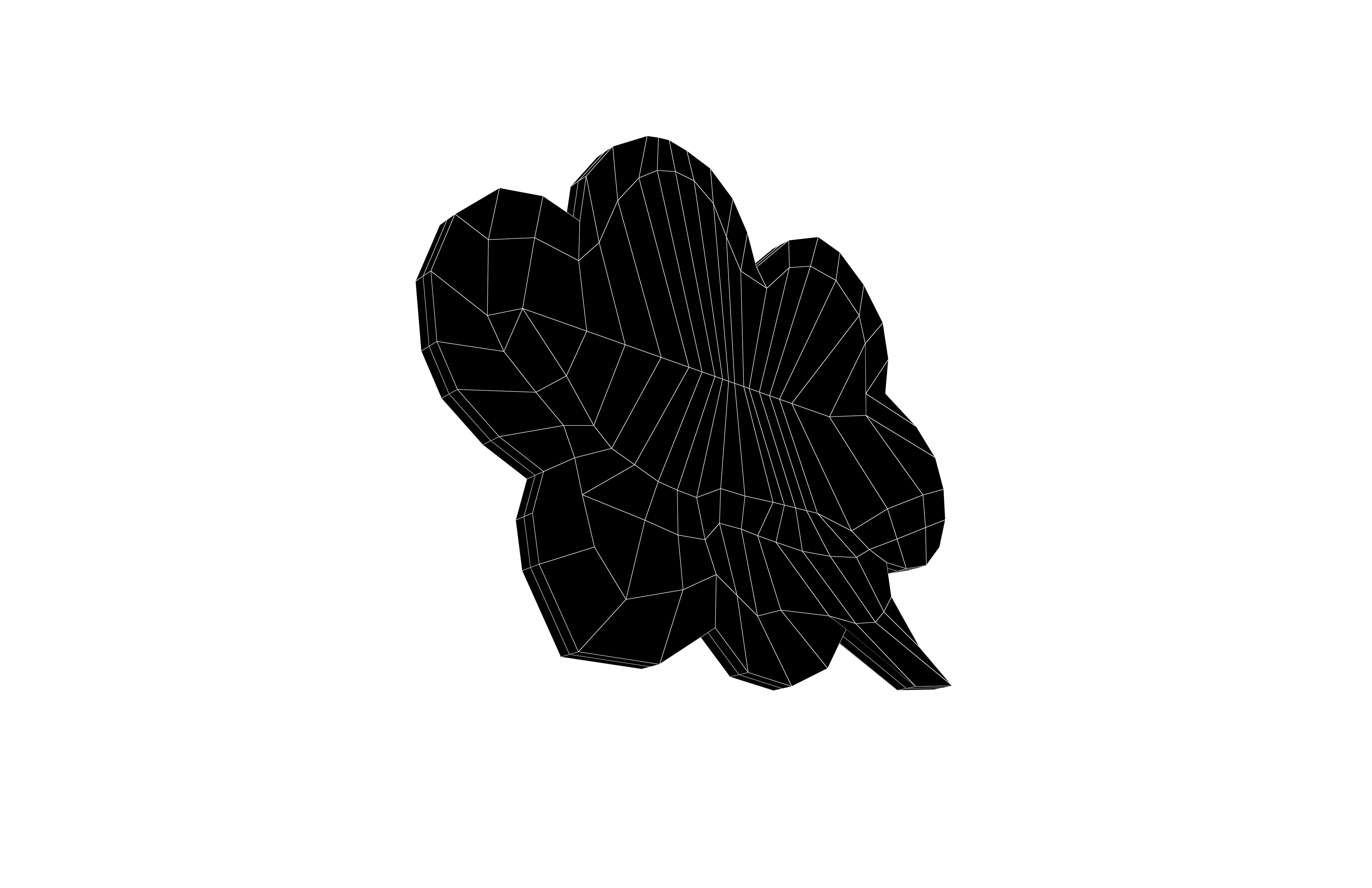 Speech Balloon v25 005 Low-poly 3D model_7