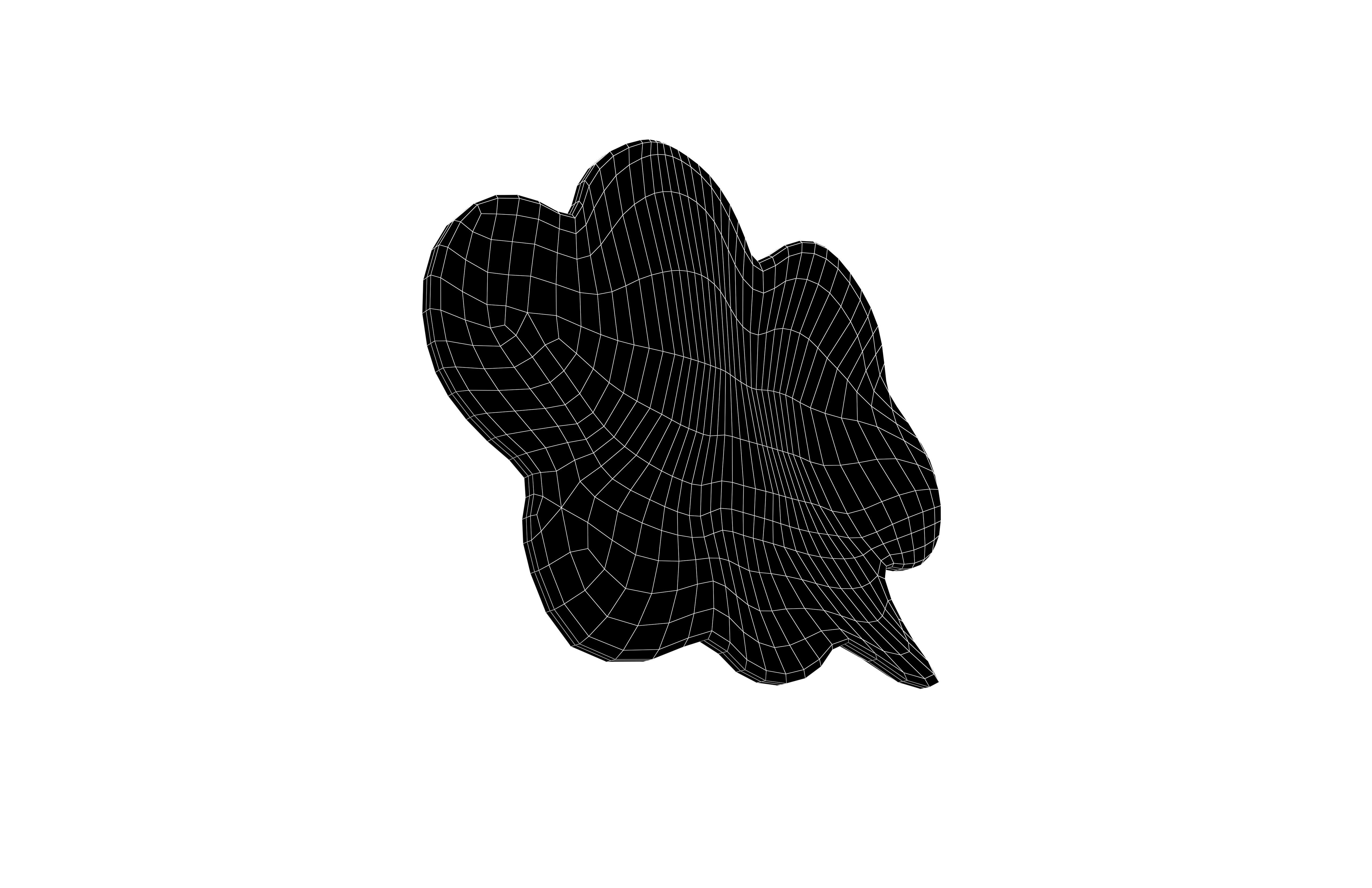 Speech Balloon v26 001 Low-poly 3D model_7