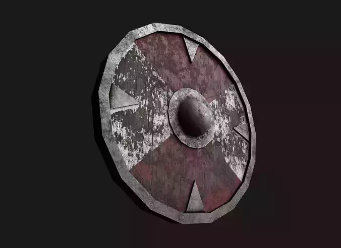 Viking Shield game ready 3d model