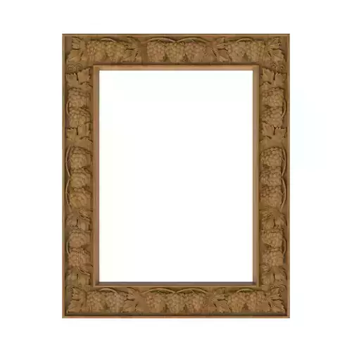 Carved picture frame STL