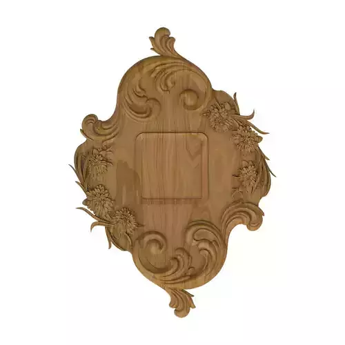 Carved picture frame STL