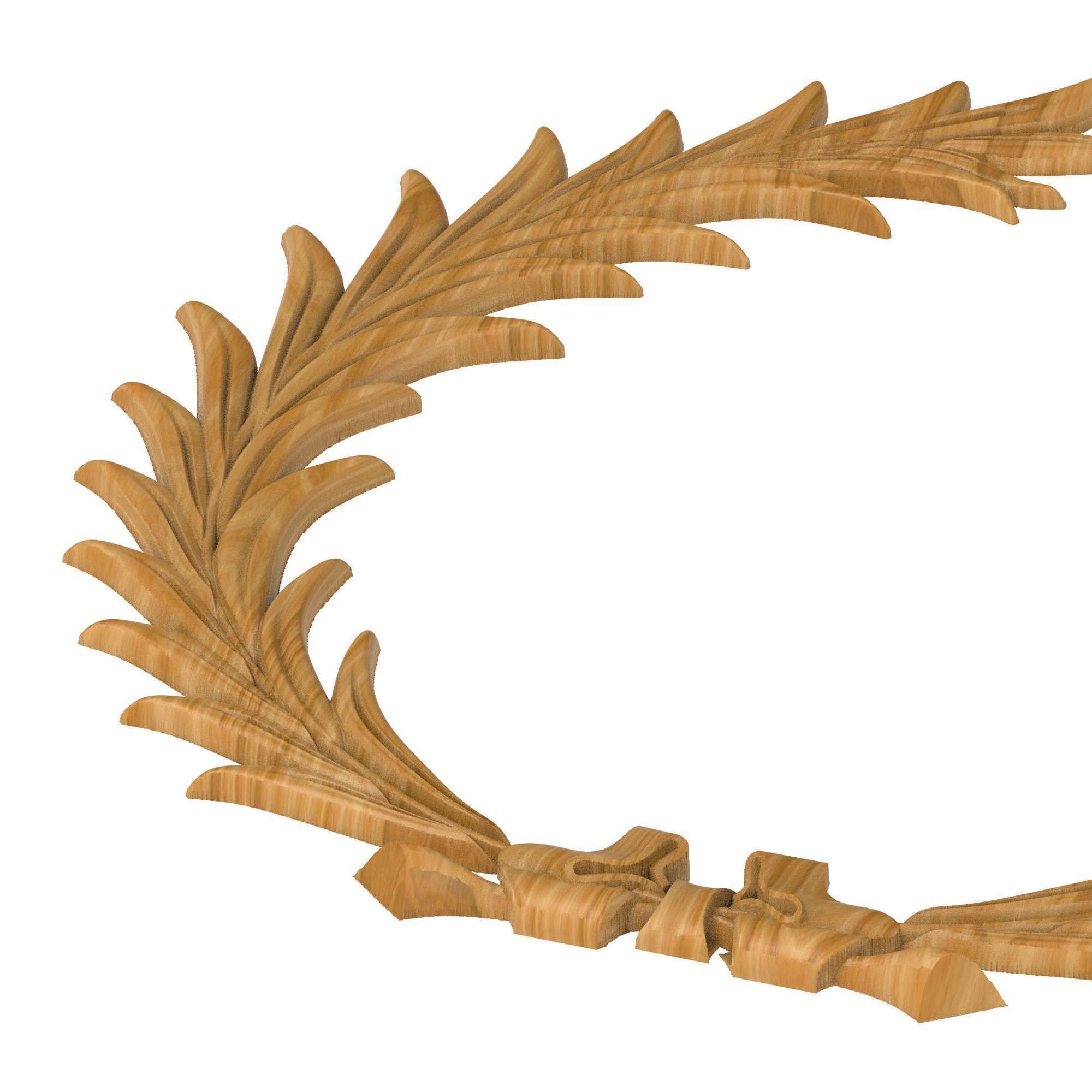 Carved picture frame STL 3D model_2