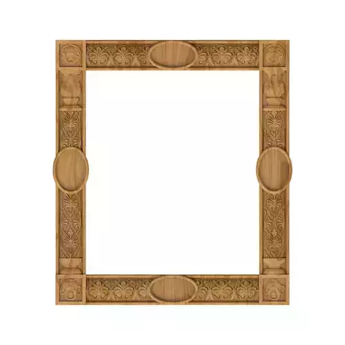 Carved picture frame STL