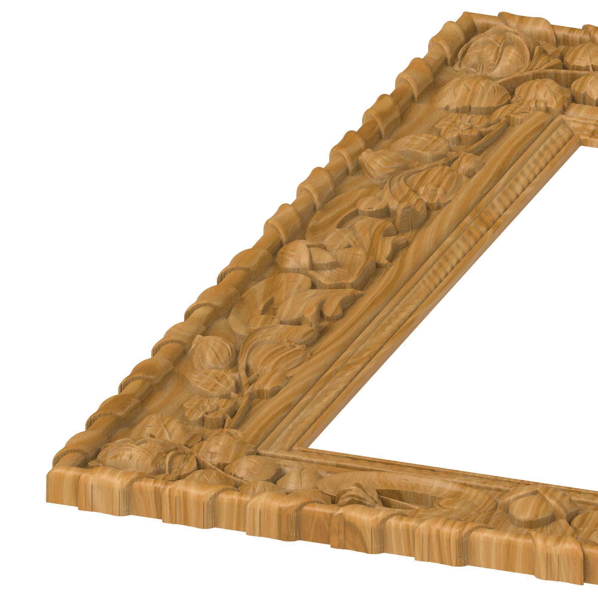 Carved picture frame STL 3D model | CGTrader