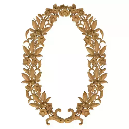Carved picture frame STL